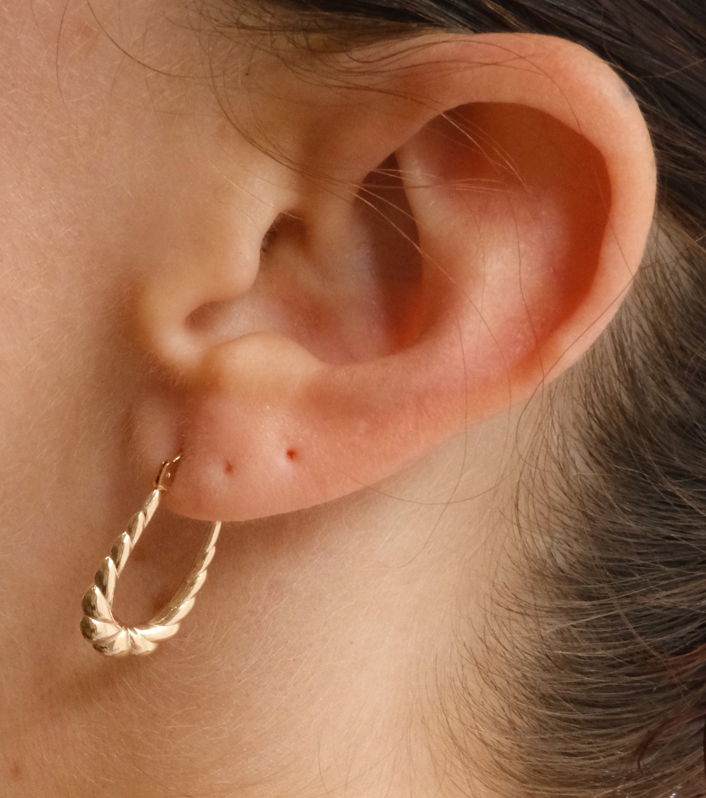 Scalloped Hoop Earrings