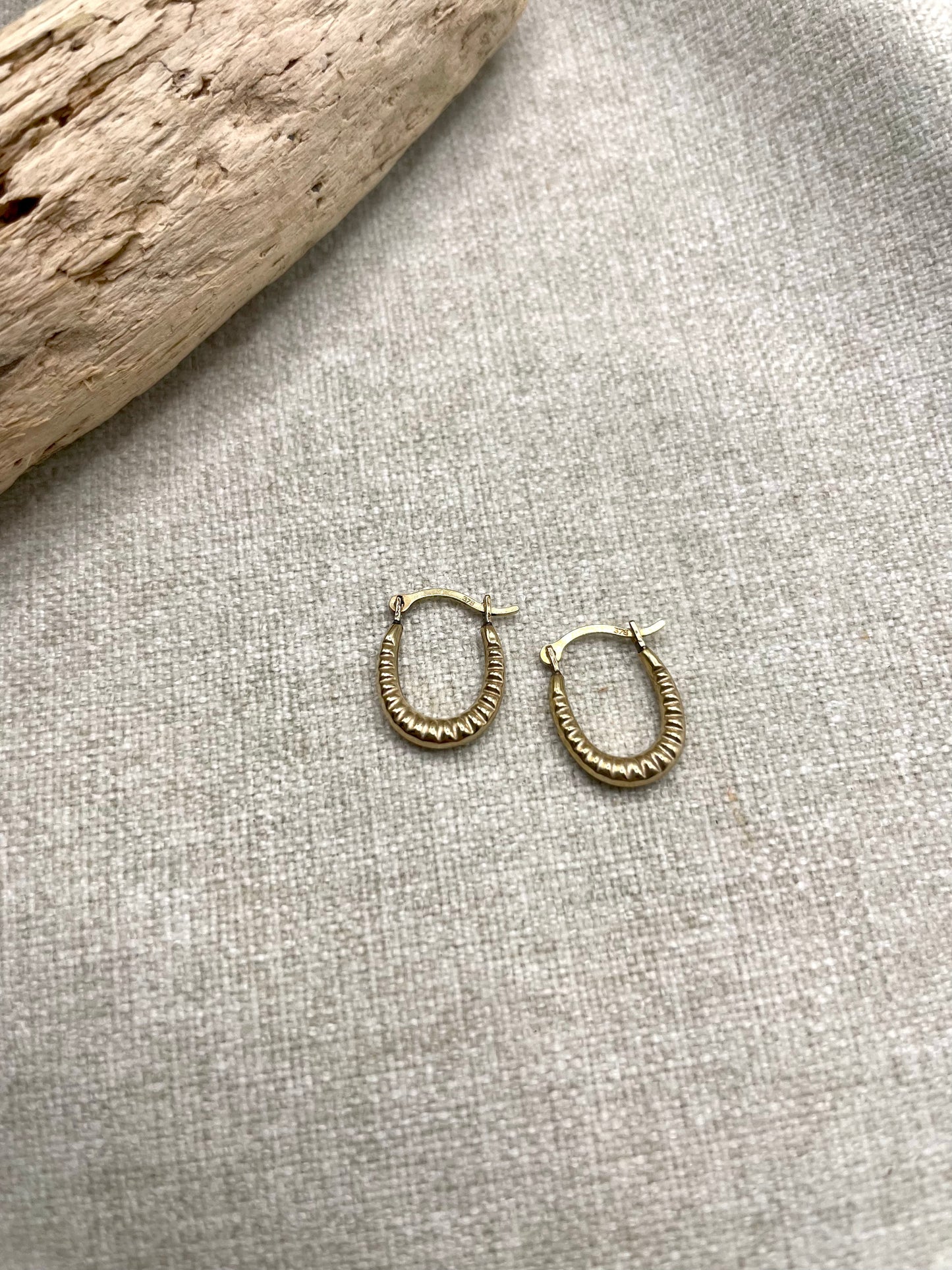 Mini Huggie Engraved Hoops