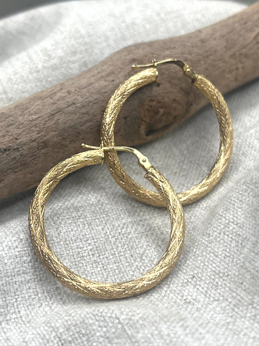 Brushed Hoops