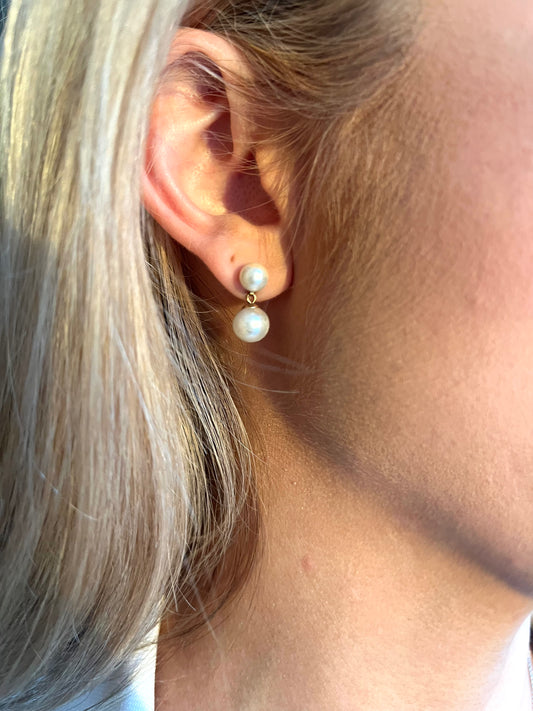 Drop Pearl Earrings