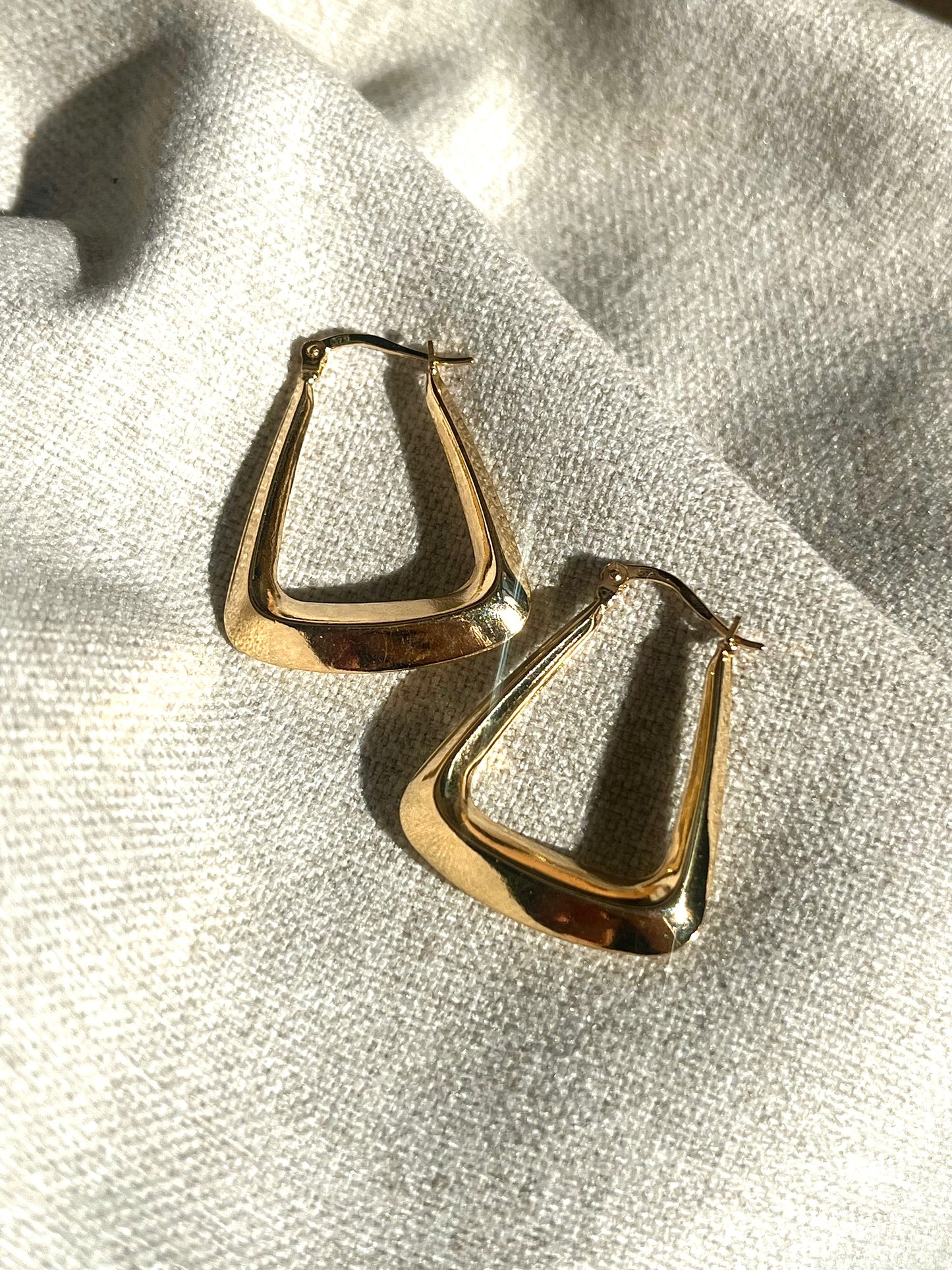 Large Sadle Hoop Earrings