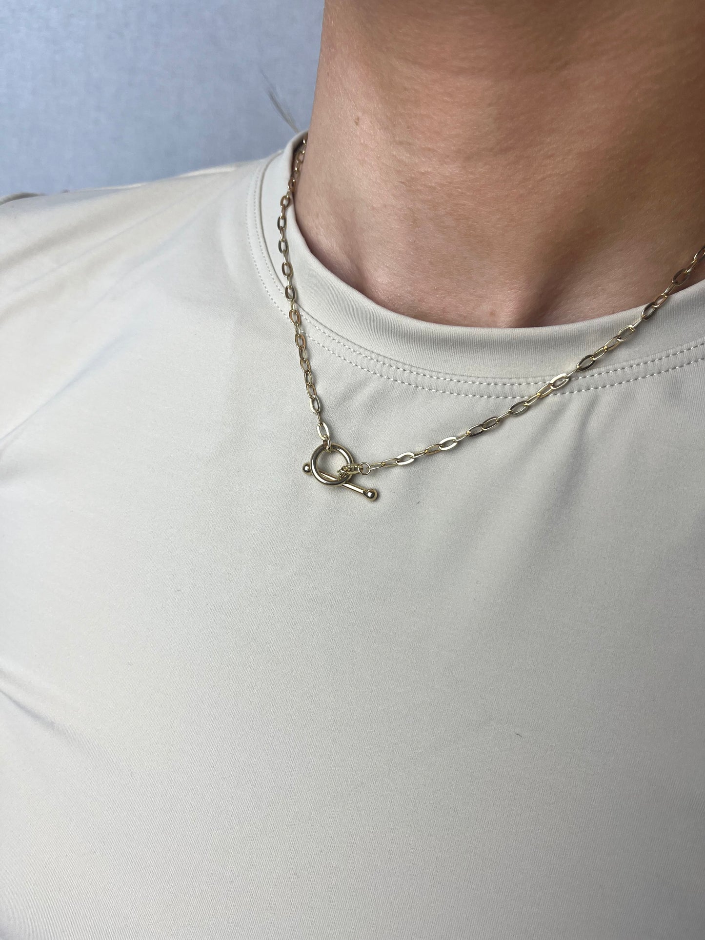 Toggle Clasp T bar Adjustable Necklace