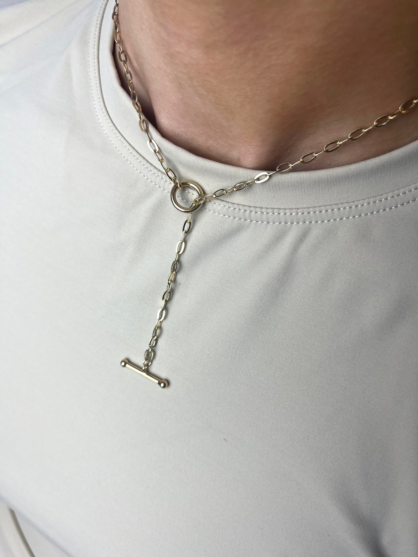 Toggle Clasp T bar Adjustable Necklace